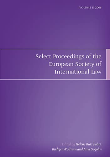 Beispielbild fr Select Proceedings of the European Society of International Law, Volume 2 2008 zum Verkauf von Wormhill Books