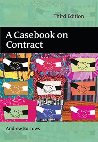 A Casebook on Contract (9781849461634) by Burrows, Andrew