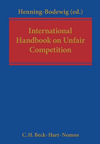 Stock image for International Handbook on Unfair Competition for sale by PBShop.store US