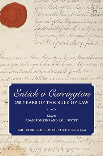 9781849465588: Entick v Carrington: 250 Years of the Rule of Law: 9 (Hart Studies in Comparative Public Law)