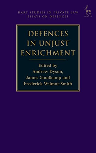 Beispielbild fr Hart Studies in Private Law: Essays on Defences: Defences in Unjust Enrichment zum Verkauf von Anybook.com