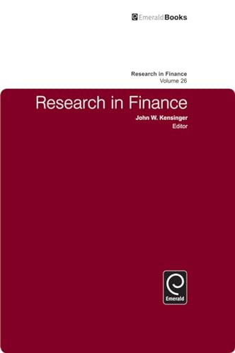 Beispielbild fr Research in Finance zum Verkauf von Blackwell's