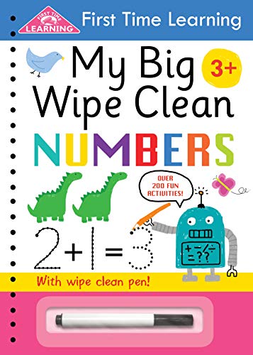 9781849589420: First Time Learning. My Big Wipe Clean Numbers