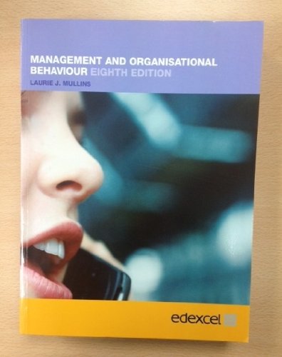 Stock image for Edexcel Management and Organisational Behaviour, 8th Edition for sale by WorldofBooks