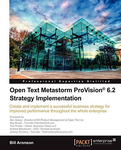 Stock image for Open Text Metastorm Provision (R) 6.2 Strategy Implementation for sale by Chiron Media
