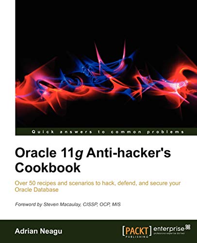 Stock image for Oracle 11g Anti-Hacker's Cookbook for sale by Chiron Media