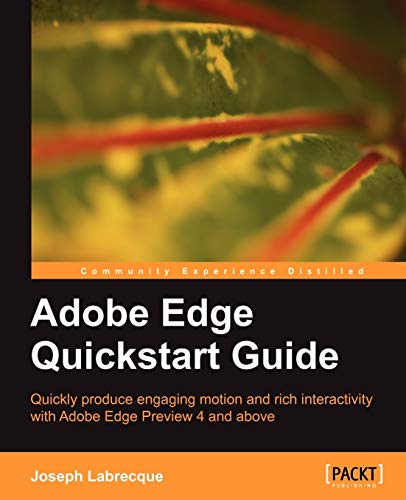 9781849693301: Adobe Edge Quickstart Guide