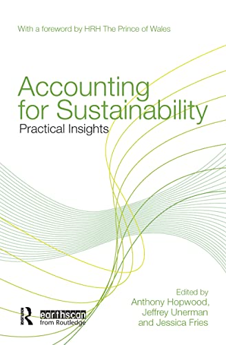 Stock image for Accounting for Sustainability: Practical Insights for sale by Chiron Media