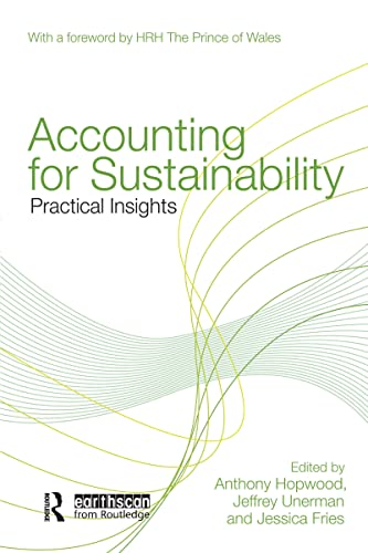 Beispielbild fr Accounting for Sustainability: Practical Insights zum Verkauf von Revaluation Books