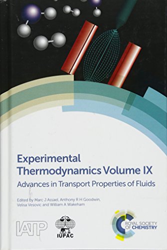 Beispielbild fr Experimental Thermodynamics Volume Ix : Advances In Transport Properties Of Fluids zum Verkauf von Basi6 International