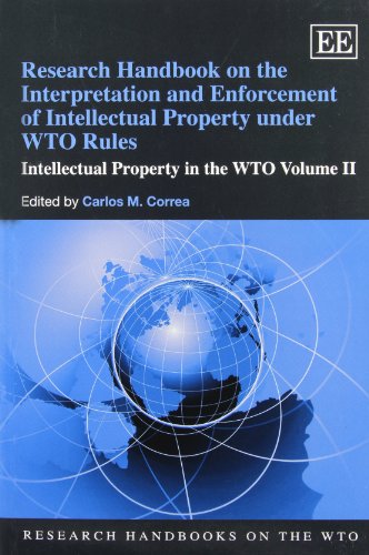Beispielbild fr Research Handbook on the Interpretation and Enforcement of Intellectual Property Under WTO Rules zum Verkauf von Blackwell's