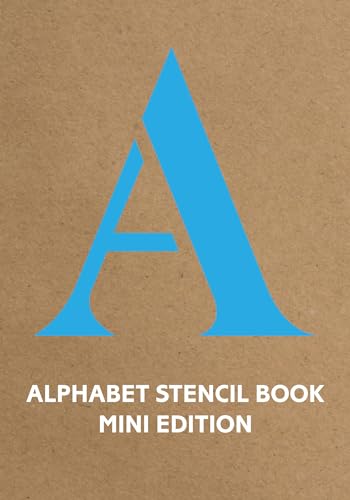 9781849942867: Alphabet Stencil Book Mini Edition: Blue