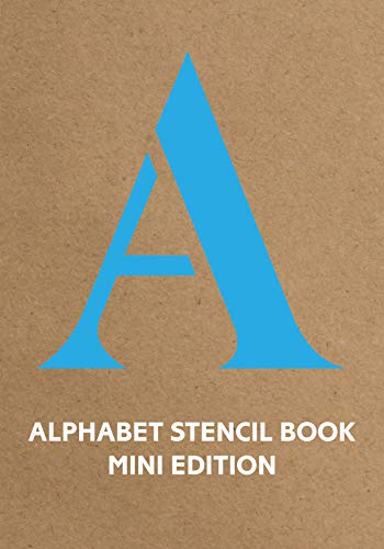 9781849942867: Alphabet Stencil Book mini edition (blue)