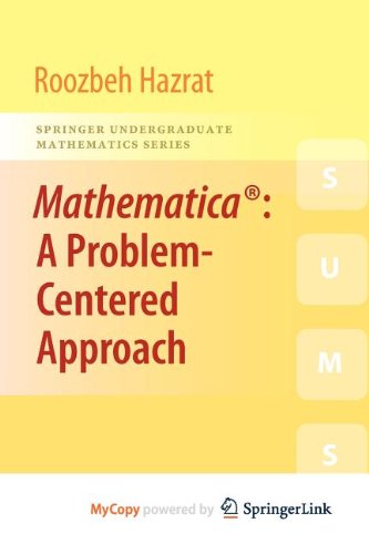 9781849962520: Mathematica: A Problem-Centered Approach