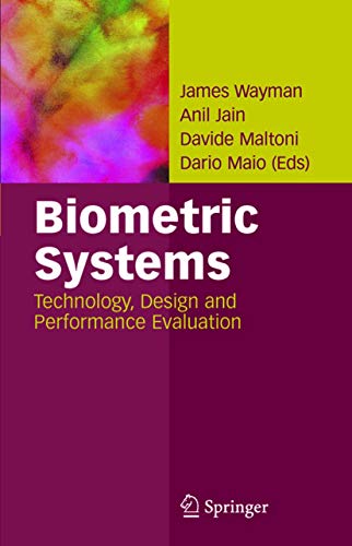 9781849968867: Biometric Systems: Technology, Design and Performance Evaluation