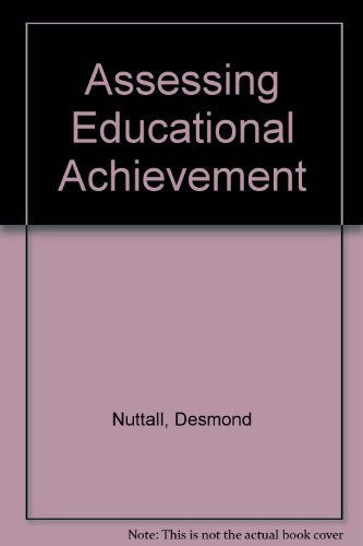 Imagen de archivo de Assessing Educational Achievement a la venta por Better World Books