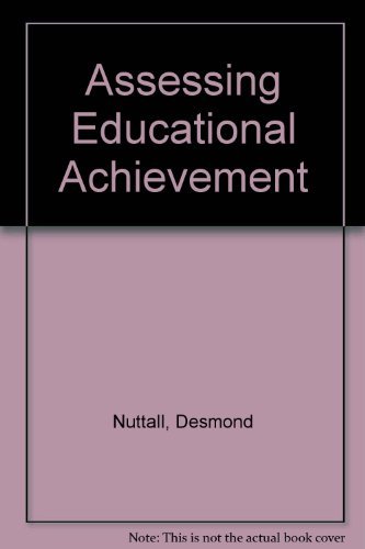 Stock image for Assessing Educational Achievement for sale by Better World Books