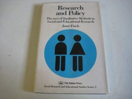 Beispielbild fr Research and Policy: Uses of Qualitative Methods in Social and Educational Research zum Verkauf von Anybook.com