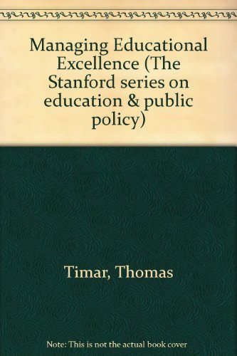 Stock image for Managing Educational Excellence for sale by Better World Books