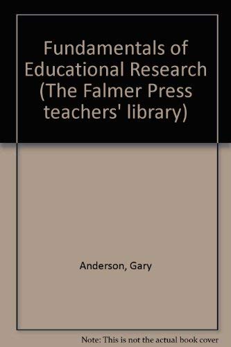 Imagen de archivo de Fundamentals of Educational Research a la venta por Better World Books