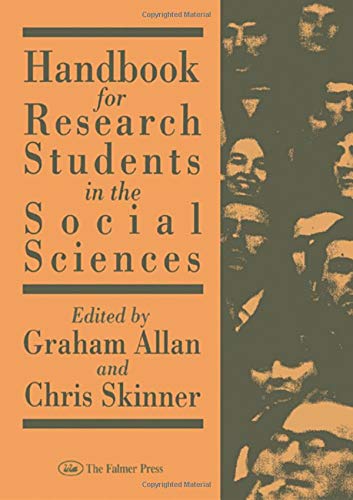 Stock image for Handbook for Research Student in the Social Sciences for sale by Anybook.com