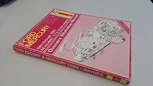 Stock image for Escort and Lynx Owners Workshop Manual for sale by Better World Books