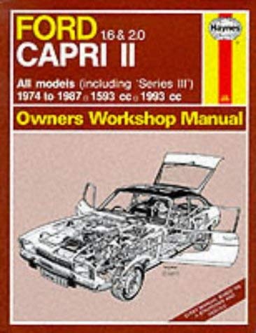 Stock image for Ford Capri II All Models 1974-87 Owner's Workshop Manual (Service & Repair Manuals) Cover All Models Withn 1593 and 1993 OHC Engines for sale by Sarah Zaluckyj