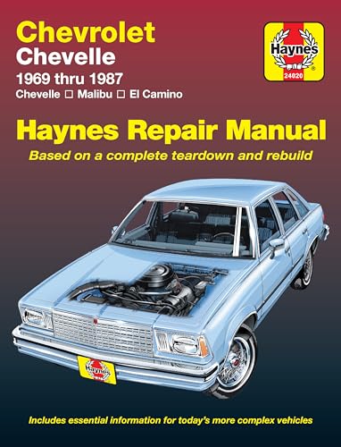 Stock image for Chevrolet Chevelle, Malibu & El Camino (69 - 87): 1969 Thru 1987 (Haynes Repair Manual) for sale by John M. Gram