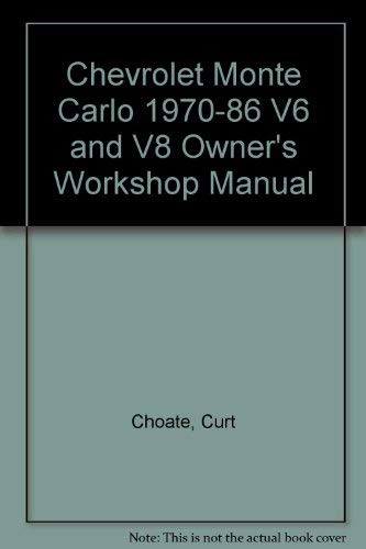 Beispielbild fr Chevrolet Monte Carlo V6, V8 & Turbo 70-88 (Owners workshop manual) zum Verkauf von Wonder Book