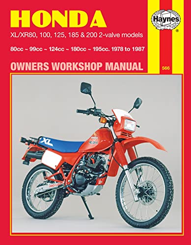 9781850103479: Honda XL-XR 80, 100, 125, 185 and 200 Owners Workshop Manual, No. M566: 1978-1987