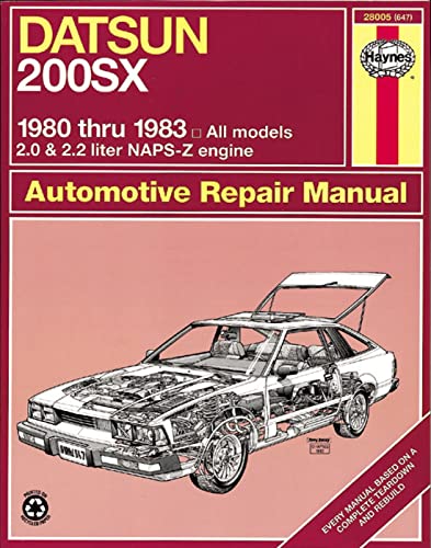 Stock image for Datsun 200SX 1980-1983 (Haynes Owners Workshop Manual) for sale by HPB-Diamond