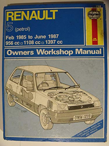 Renault 5 1985-87 Owner's Workshop Manual (9781850104100) by A.K. Legg