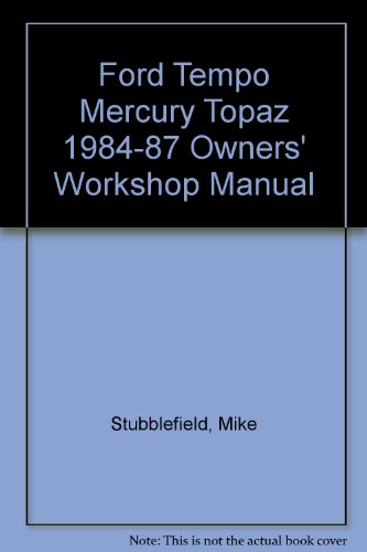 Stock image for Ford Tempo & Mercury Topaz owners workshop manual for sale by HPB-Emerald