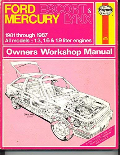 Imagen de archivo de Ford Escort and Mercury Lynx 1981-87 Owner's Workshop Manual a la venta por HPB Inc.
