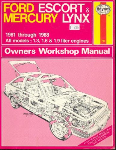 Imagen de archivo de Ford Escort and Mercury Lynx 1981-88 Owner's Workshop Manual a la venta por Ergodebooks