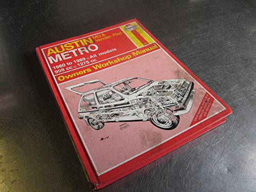 Stock image for Austin, M.G. and Vanden Plas Metro, 1980-89 All Models Owner's Workshop Manual for sale by WorldofBooks