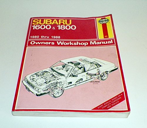 Stock image for Subaru 1600 and 1800 1980 Thru 1989 Automotive Repair Manual for sale by The Unskoolbookshop