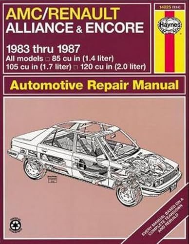 Beispielbild fr AMC/Renault Alliance and Encore (Haynes Manuals) zum Verkauf von HPB-Diamond