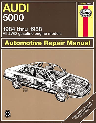 Stock image for Audi 5000: 1984 Thru 1988 All 2WD gasoline engine models (Automotive Repair Manual) for sale by SecondSale