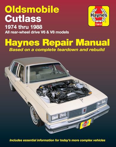 Stock image for Oldsmobile Cutlass & Cutlass Supreme V6 & V8 Gas Engines (74-88) Haynes Repair Manual (Does not include info specific to diesel engine models. . specific exclusion noted) (Haynes Manuals) for sale by HPB-Red