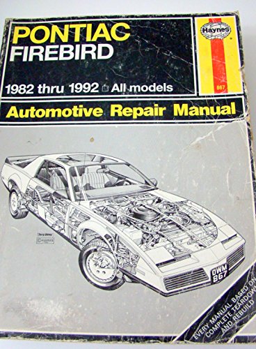 9781850106142: Pontiac Firebird 1982-89 Owner's Workshop Manual