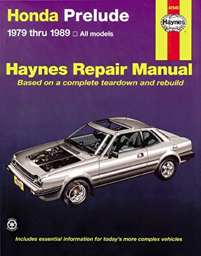 Beispielbild fr Honda Prelude Automotive Repair Manual: All Honda Prelude Models 1979 Through 1989/No. 602 zum Verkauf von Unique Books