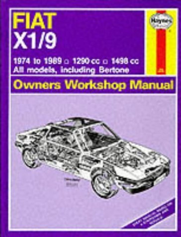 Beispielbild fr Fiat X1/9 1974-89 Owner's Workshop Manual (Service & repair manuals) zum Verkauf von WorldofBooks