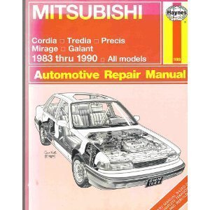 Beispielbild fr Mitsubishi Automotive Repair Manual: Cordia, Tredia, Precis, Mirage, Galant, 1983 Thru 1990, All Models zum Verkauf von Sessions Book Sales