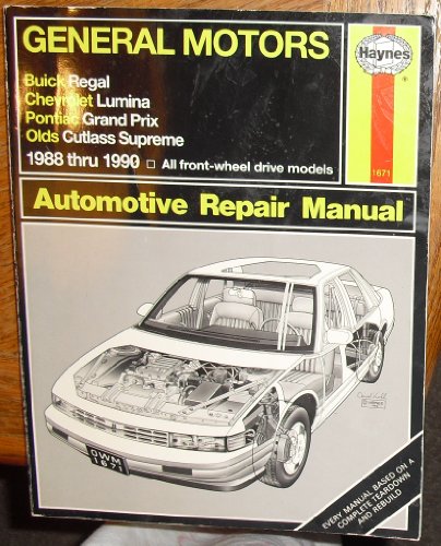 Imagen de archivo de General Motors: Buick Regal, Chevrolet Lumina, Pontiac Grand Prix, Olds Cutlass Supreme: Automotive Repair Manual a la venta por ThriftBooks-Dallas