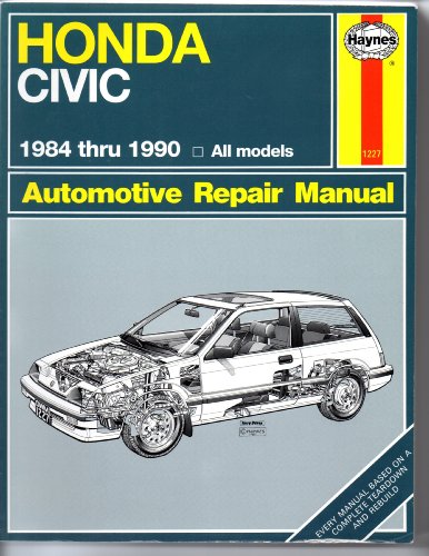 Beispielbild fr Honda Civic Automotive Repair Manual, 1984-1990 zum Verkauf von HPB-Movies