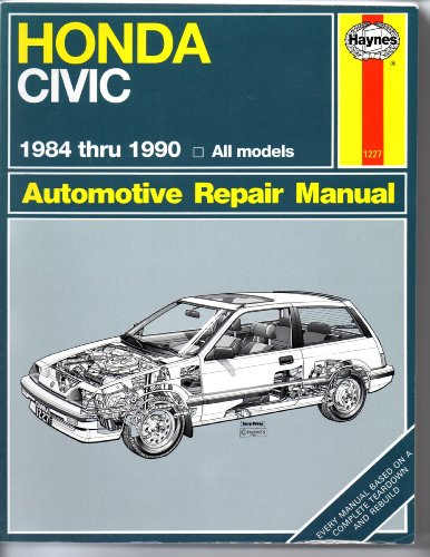 9781850107224: Honda Civic 1984-90 Automotive Repair Manual