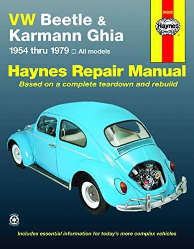 Stock image for VW Beetle Karmann Ghia 1954 through 1979 All Models (Haynes Repair Manual) for sale by Goodwill Books