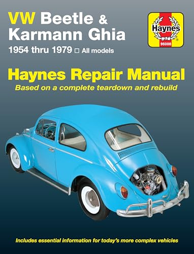 Stock image for VW Beetle Karmann Ghia 1954 through 1979 All Models (Haynes Repair Manual) for sale by Seattle Goodwill