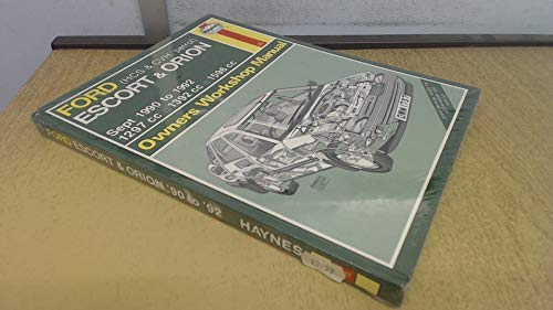 Imagen de archivo de Ford Escort and Orion 1990-92 Owner's Workshop Manual a la venta por WorldofBooks